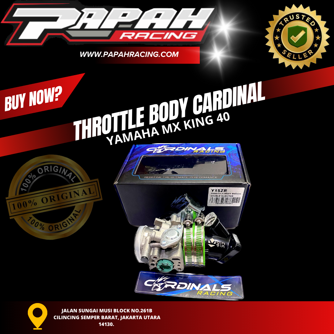 THROTTLE BODY YAMAHA MX KING CARDINAL 40